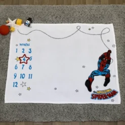 Marvel Amazing Spider-Man Super Soft Milestone Baby Blanket -Roommates Nursery Outlet Store GUEST f41f1d13 98cb 4248 89b9 a255f7f6a88e