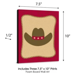 Big Dot Of Happiness Little Cowboy - Western Nursery Wall Art And Kids Room Decorations - Gift Ideas - 7.5 X 10 Inches - Set Of 3 Prints -Roommates Nursery Outlet Store GUEST f4aec01e 8dd3 4e4b 802b 2c559aa343fd