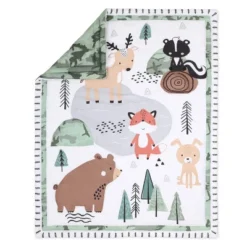 The Peanutshell Woodland Camo Baby Crib Bedding Set - Green/White - 3pc -Roommates Nursery Outlet Store GUEST f4f2b4af 8284 45bc b670 b6b6d80384cd