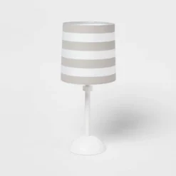 Striped Kids' Accent Lamp Gray - Pillowfort™ -Roommates Nursery Outlet Store GUEST f5e0836d fd0d 4b9a 9fbc dcb36353a664