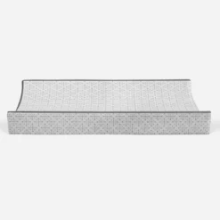 Bacati - Love Quilted Muslin Changing Pad Cover Gray -Roommates Nursery Outlet Store GUEST f6fc56ef 2943 494f b0c7 4bdb494e16ab