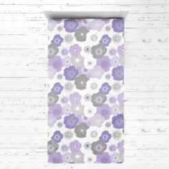 Bacati - Watercolor Floral Purple Gray 3 Pc Toddler Bed Sheet Set -Roommates Nursery Outlet Store GUEST f7a1390d cde0 43ca 9be4 441d09982ce3