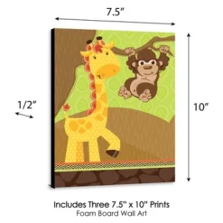 Big Dot Of Happiness Funfari - Fun Safari Jungle - Nursery Wall Art And Kids Room Decorations - Gift Ideas - 7.5 X 10 Inches - Set Of 3 Prints -Roommates Nursery Outlet Store GUEST f7cf529f 024a 4f6e b08e 3f83fea4ed13