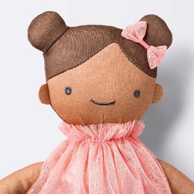 Plush Doll With Pink Dress - Cloud Island™ 2 Plush Doll With Pink Dress - Cloud Island™ - Image 2