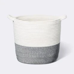 Coiled Rope Bin With Color Band - Cloud Island™ -Roommates Nursery Outlet Store GUEST faa0ff24 8055 43a2 9518 6509e681fd98