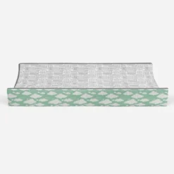 Bacati - Clouds In The City Mint/ Cityscape Quilted Changing Pad Cover -Roommates Nursery Outlet Store GUEST fab72ae5 d406 482d 93ee 970b8adb7ce7