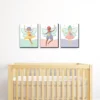 Big Dot Of Happiness Let's Be Fairies - Fairy Garden Nursery Wall Art And Kids Room Decor - 7.5 X 10 Inches - Set Of 3 Prints