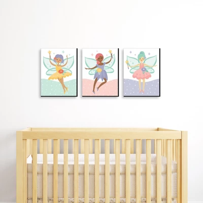 Big Dot Of Happiness Let's Be Fairies - Fairy Garden Nursery Wall Art And Kids Room Decor - 7.5 X 10 Inches - Set Of 3 Prints 1 Big Dot Of Happiness Let's Be Fairies - Fairy Garden Nursery Wall Art And Kids Room Decor - 7.5 X 10 Inches - Set Of 3 Prints