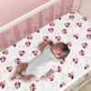 Disney Baby Lambs & Ivy Minnie Mouse Love Fitted Crib Sheet