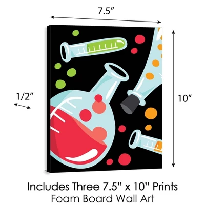 Big Dot Of Happiness Scientist Lab - Baby Boy Nursery Wall Art And Mad Science Kids Room Decor - 7.5 X 10 Inches - Set Of 3 Prints 3 Big Dot Of Happiness Scientist Lab - Baby Boy Nursery Wall Art And Mad Science Kids Room Decor - 7.5 X 10 Inches - Set Of 3 Prints - Image 3