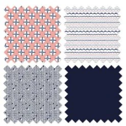 Bacati - Olivia Coral Navy 4 Pc Crib Bedding Set With Diaper Caddy -Roommates Nursery Outlet Store GUEST ff65967e ea27 4f97 ae36 aae31a101003 1