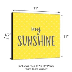Big Dot Of Happiness You Are My Sunshine - Kids Room, Nursery Decor And Home Decor - 11 X 11 Inches Kids Wall Art - Set Of 4 Prints -Roommates Nursery Outlet Store GUEST ff8afc13 7676 4e22 9eb0 36d4d7ca3057