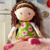 HABA Coco 12" Soft Doll With Brown Hair, Embroidered Face
