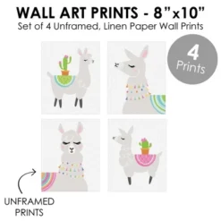 Big Dot Of Happiness Whole Llama Fun - Unframed Llama Fiesta Nursery And Kids Room Linen Paper Wall Art - Set Of 4 - Artisms - 8 X 10 Inches 7 Big Dot Of Happiness Whole Llama Fun - Unframed Llama Fiesta Nursery And Kids Room Linen Paper Wall Art - Set Of 4 - Artisms - 8 X 10 Inches -Roommates Nursery Outlet Store GUEST fffef6f3 8dba 4ab7 9adf 411b6999fe5d
